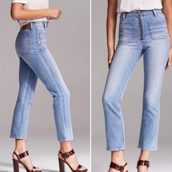 Aritzia Denim Forum The Just Peachy Straight Jeans- Size 27 - Picture 2 of 14